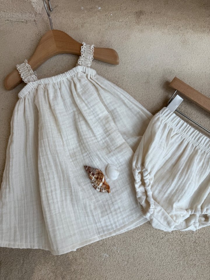 Mac - Korean Baby Fashion - #onlinebabyshop - Yoru Layered One-piece Set - 2