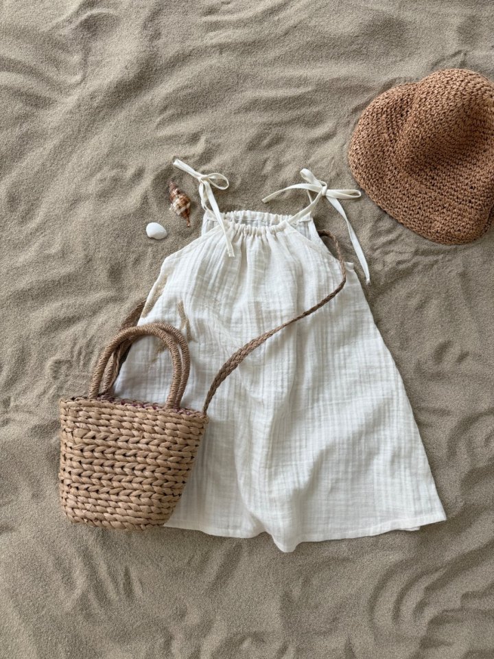 Mac - Korean Baby Fashion - #onlinebabyshop - Yoru Strap Sleeveless One-piece