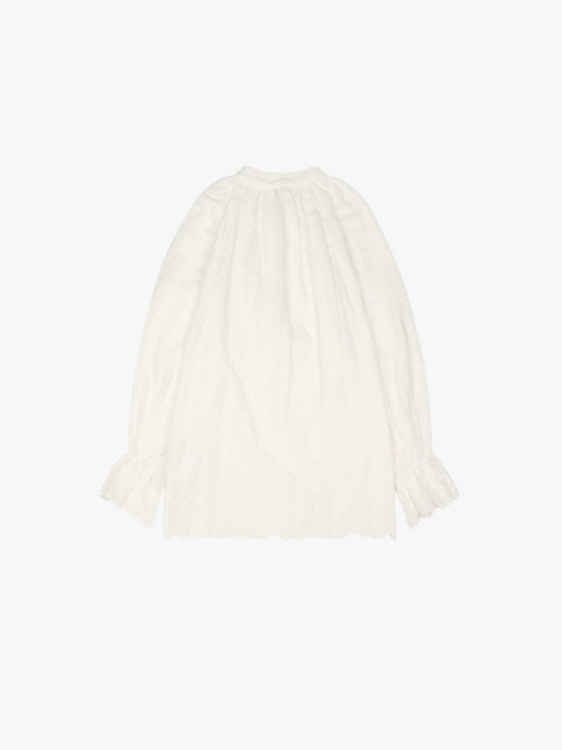 Made - Korean Women Fashion - #momslook - Half Open Blouse - 2