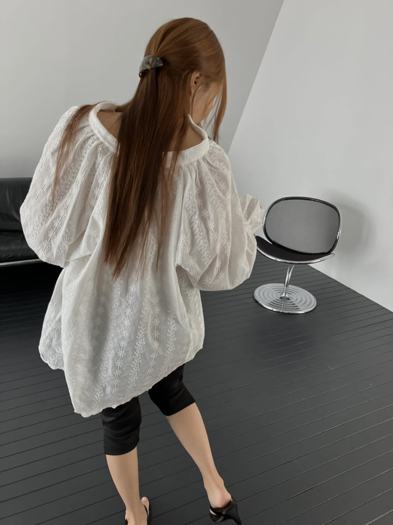 Made - Korean Women Fashion - #momslook - Half Open Blouse - 8