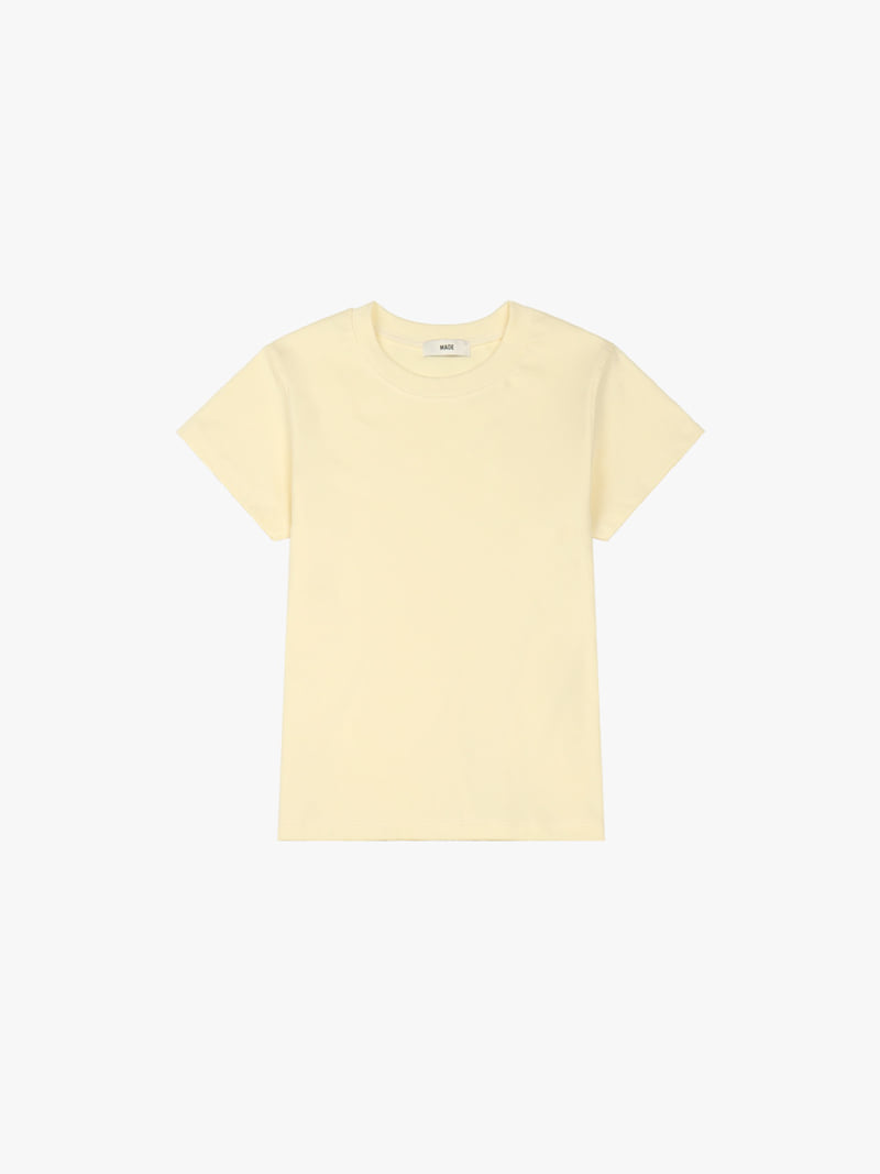 Made - Korean Women Fashion - #restrostyle - Basic Short Sleeved Tee