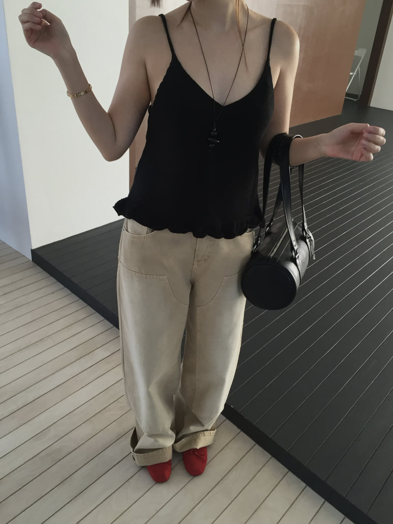 Made - Korean Women Fashion - #romanticstyle - Floppy Sleeveless Top - 6