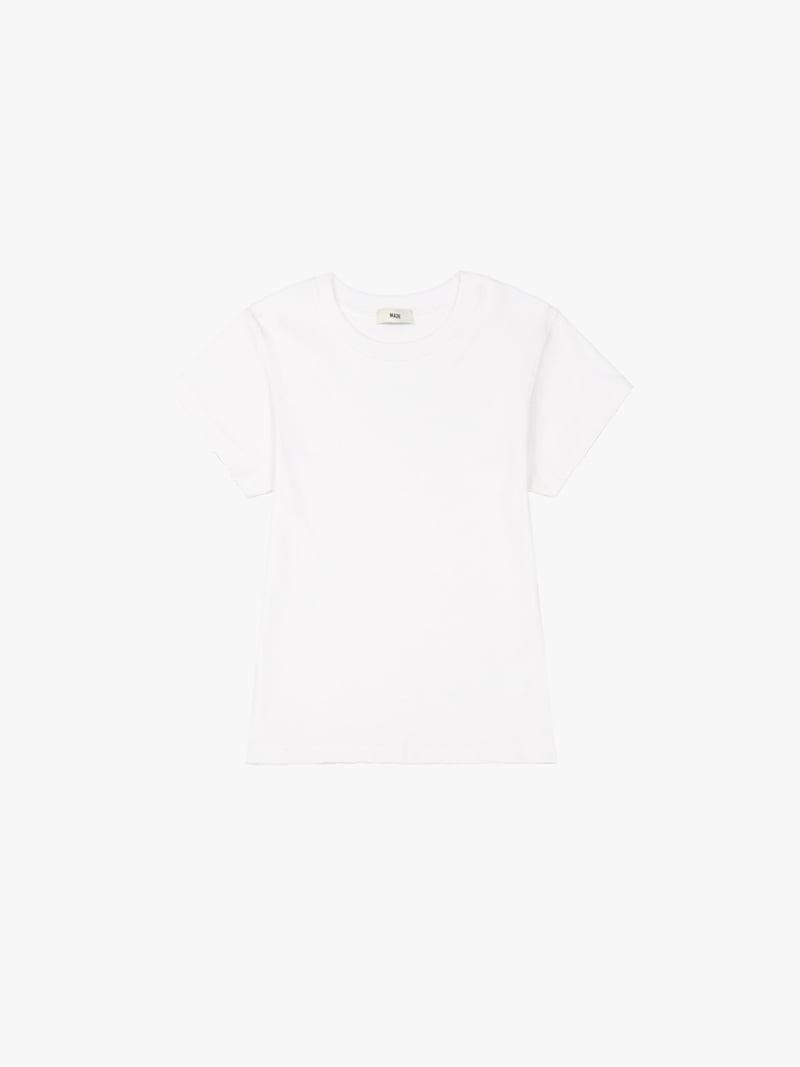 Made - Korean Women Fashion - #shopsmall - Basic Short Sleeved Tee - 3