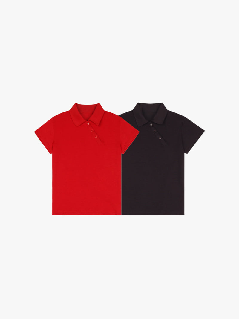 Made - Korean Women Fashion - #vintageinspired - Lauren Collar Tee - 8