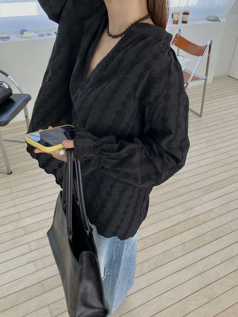 Made - Korean Women Fashion - #womensfashion - Half Open Blouse - 11