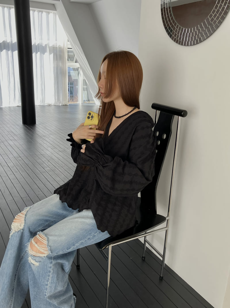 Made - Korean Women Fashion - #womensfashion - Half Open Blouse - 9
