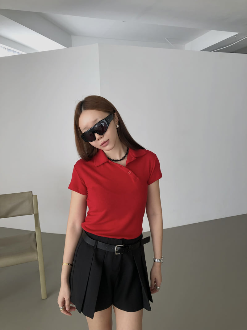 Made - Korean Women Fashion - #womensfashion - Lauren Collar Tee