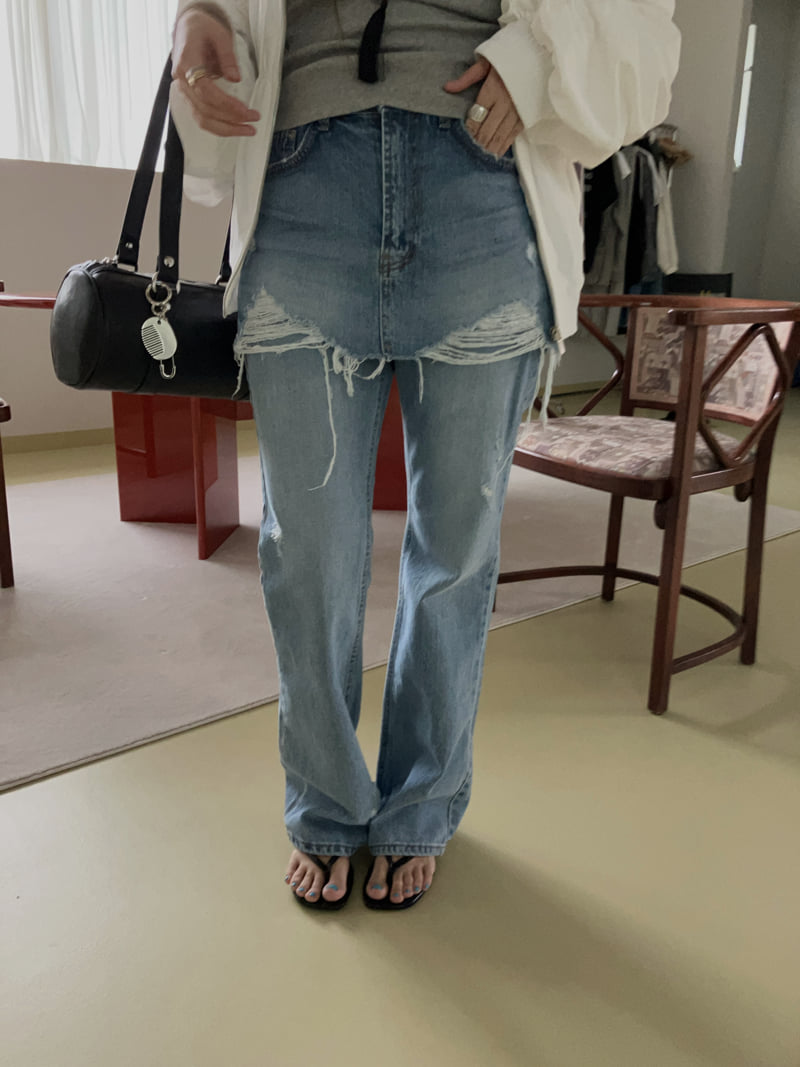 Flory Denim Pants by Made for Women - view 1