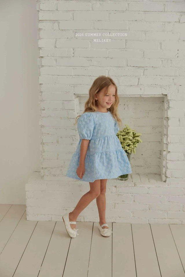 Melikey - Korean Children Fashion - #kidzfashiontrend - Shine Back Ribbon One-piece - 4