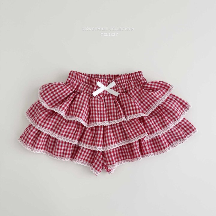 Melikey - Korean Children Fashion - #Kfashion4kids - Check Cancan Pants