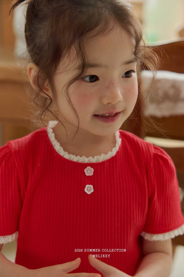 Melikey - Korean Children Fashion - #Kfashion4kids - Soft Lace Tee - 7