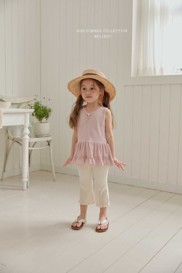Melikey - Korean Children Fashion - #Kfashion4kids - Rose Frill Sleeveless - 3