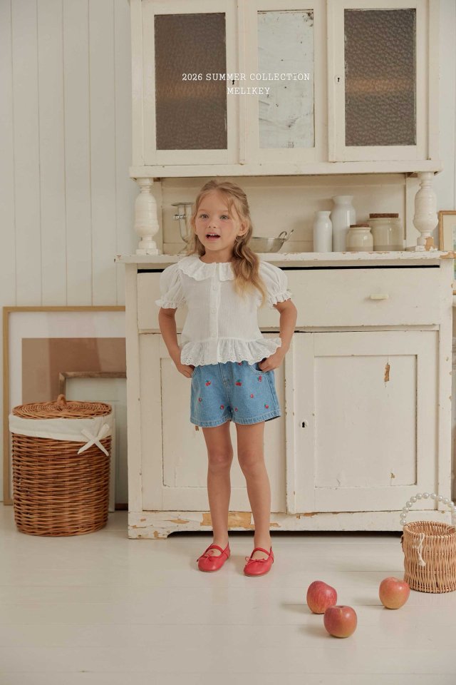 Melikey - Korean Children Fashion - #childofig - Natural Puff Blouse - 8