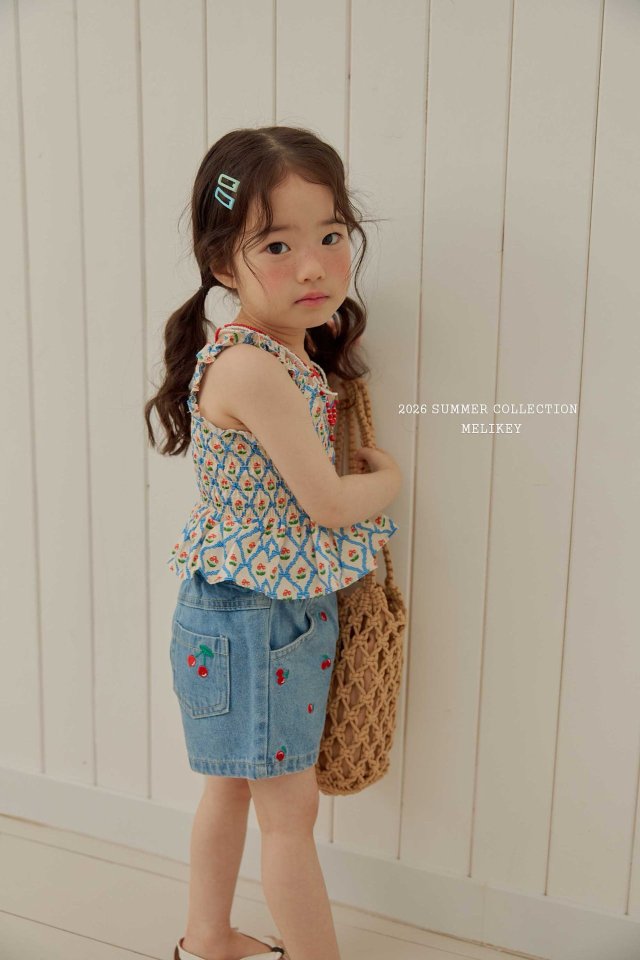 Melikey - Korean Children Fashion - #childofig - Mini Cherry Shorts - 4