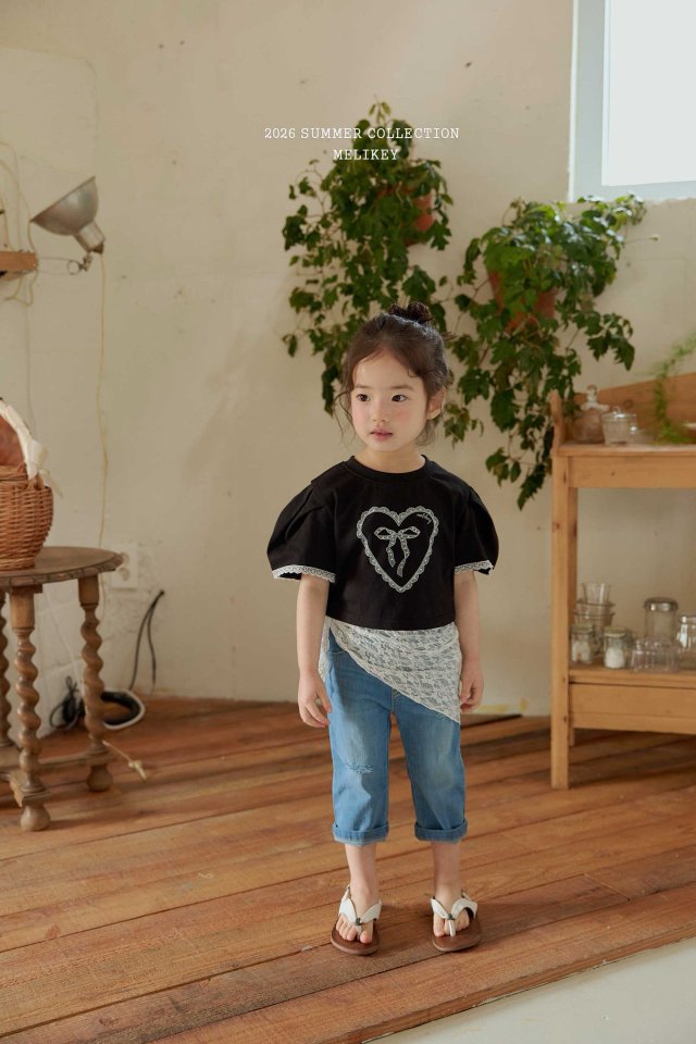 Melikey - Korean Children Fashion - #childofig - Capri Denim Pants - 8
