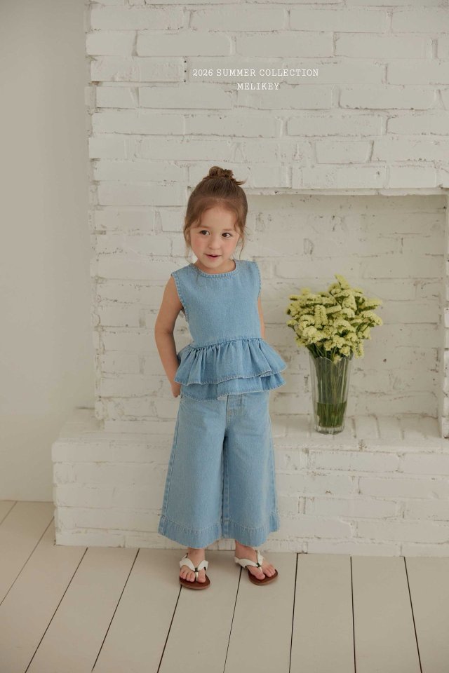 Melikey - Korean Children Fashion - #childofig - Cropped Wild Pants - 5