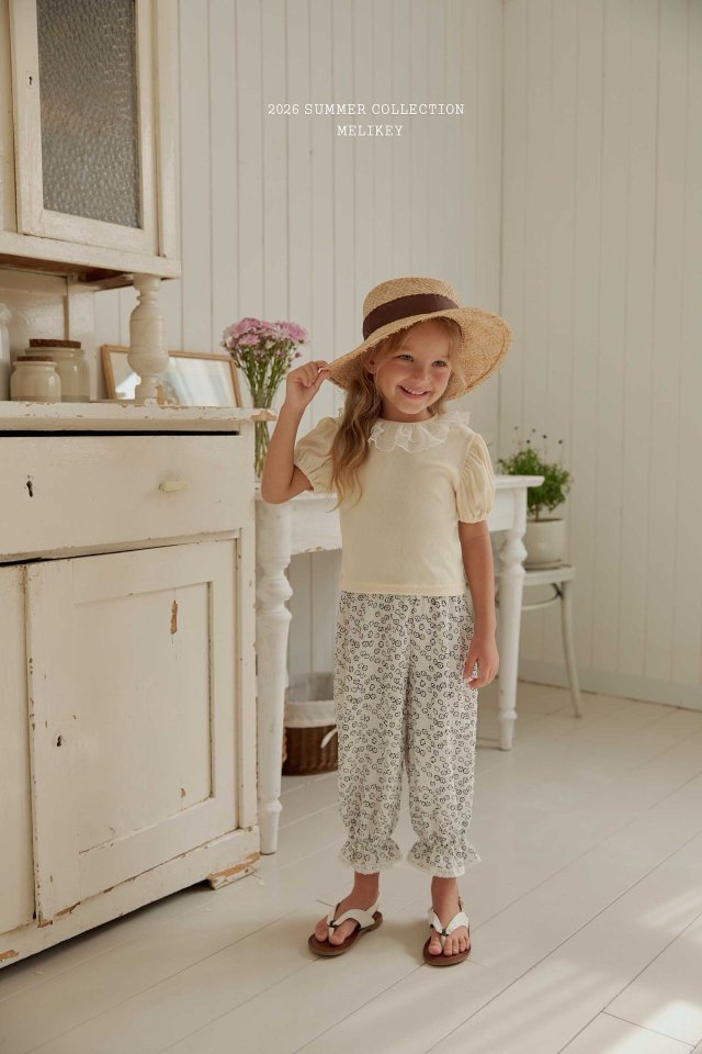 Melikey - Korean Children Fashion - #childofig - Egg Flower Pants - 9