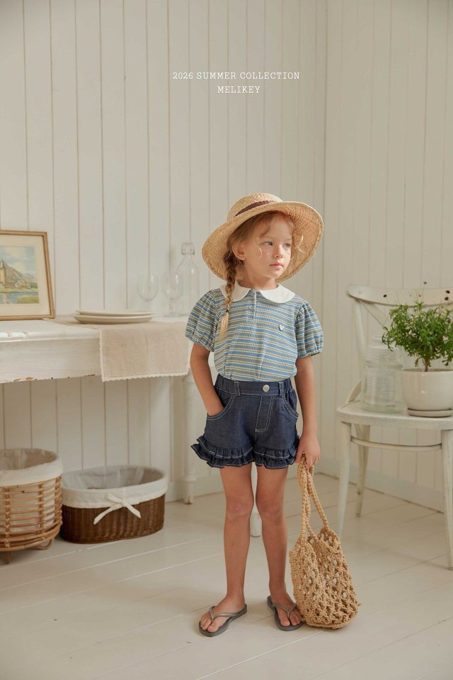 Melikey - Korean Children Fashion - #childofig - Soul Stripe Collar Tee - 3