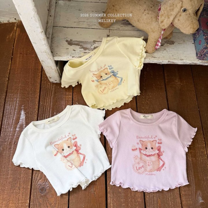Melikey - Korean Children Fashion - #childofig - Love Kitty Tee