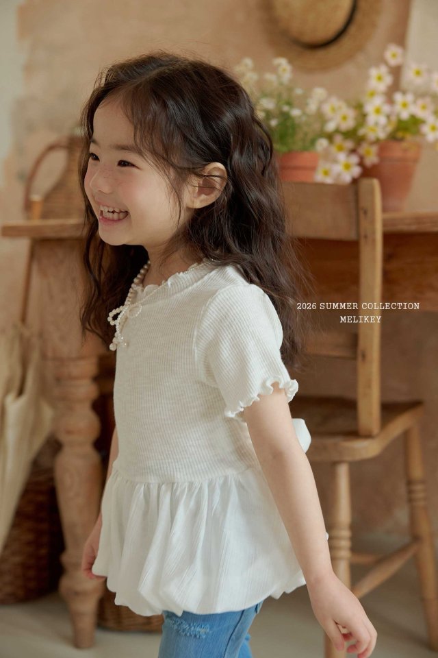 Melikey - Korean Children Fashion - #childofig - Puffy Ribbon Tee - 10