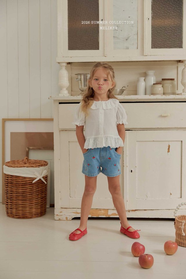 Melikey - Korean Children Fashion - #childrensboutique - Natural Puff Blouse - 10