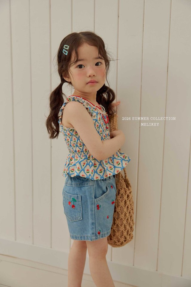 Melikey - Korean Children Fashion - #childrensboutique - Mini Cherry Shorts - 5