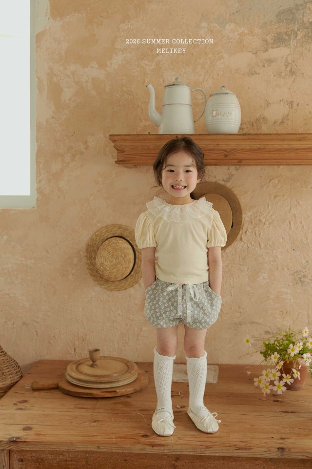 Melikey - Korean Children Fashion - #childrensboutique - Scarlet Puff Tee - 8