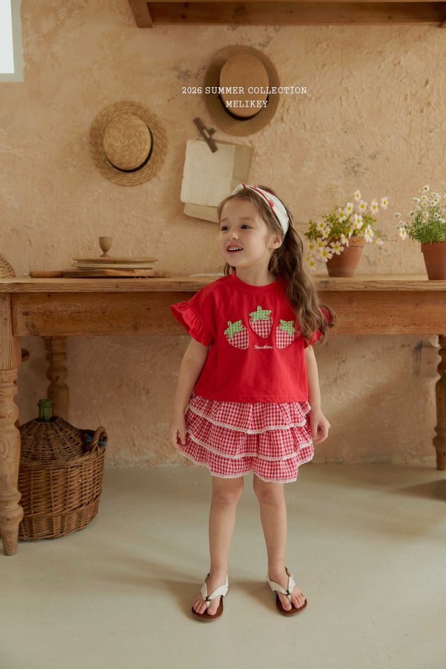 Melikey - Korean Children Fashion - #childrensboutique - Check Cancan Pants - 8