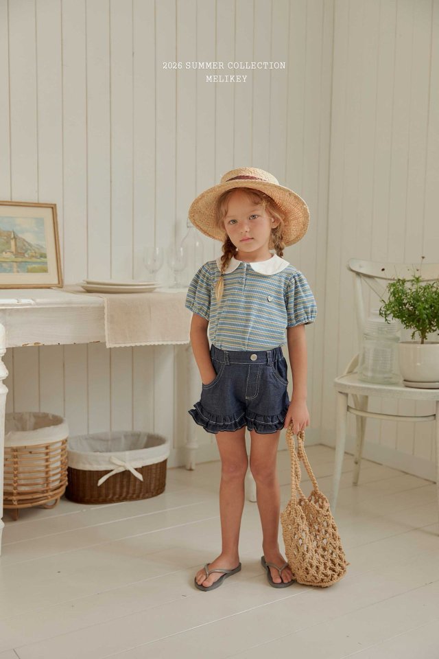 Melikey - Korean Children Fashion - #childofig - Soul Stripe Collar Tee - 4