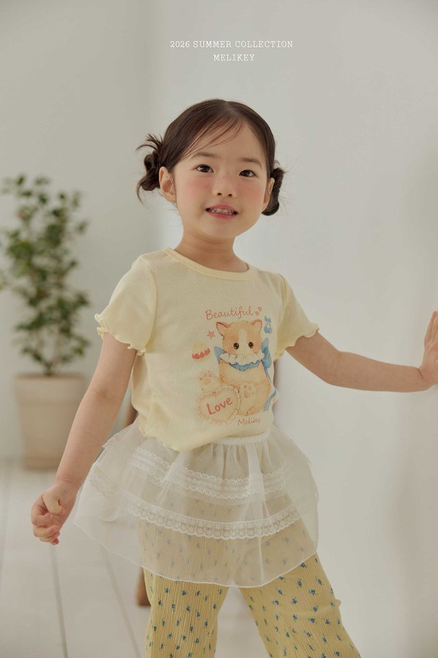 Melikey - Korean Children Fashion - #childrensboutique - Love Kitty Tee - 3