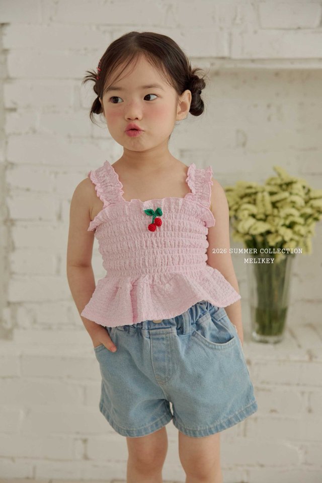 Melikey - Korean Children Fashion - #childrensboutique - Heart Denim Shorts - 5