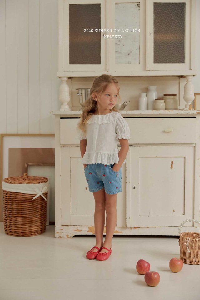 Melikey - Korean Children Fashion - #designkidswear - Natural Puff Blouse - 11
