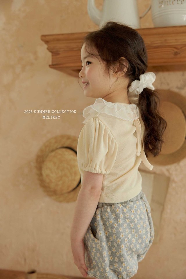 Melikey - Korean Children Fashion - #designkidswear - Scarlet Puff Tee - 9