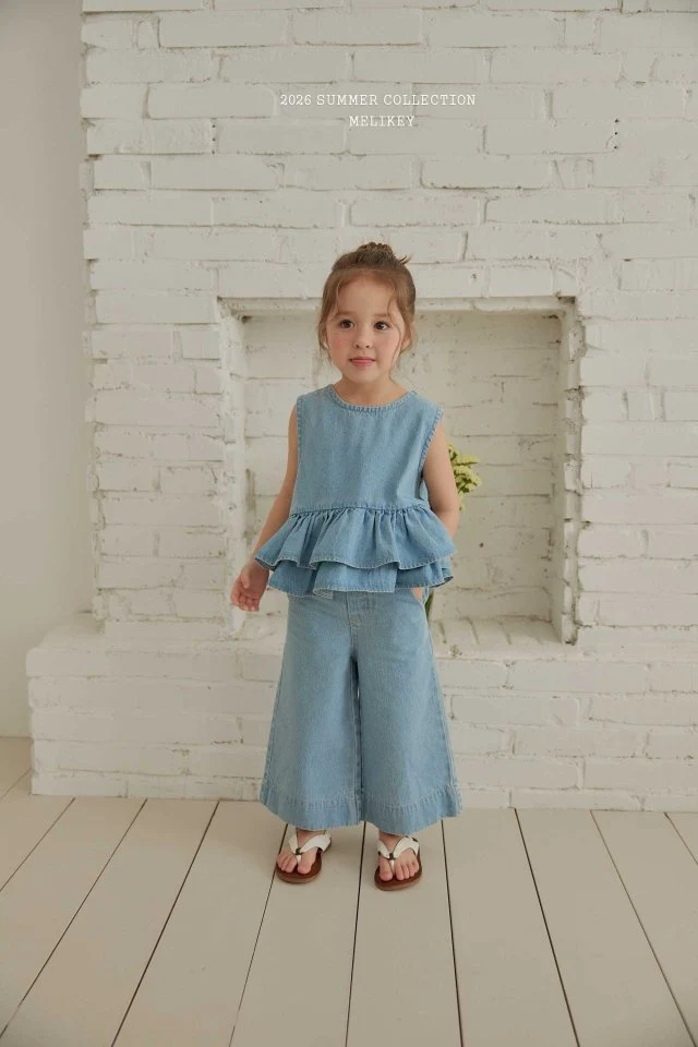 Melikey - Korean Children Fashion - #designkidswear - Cropped Wild Pants - 7