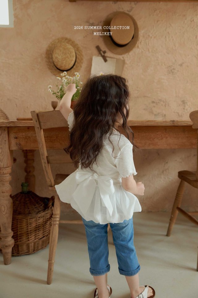 Melikey - Korean Children Fashion - #designkidswear - Puffy Ribbon Tee - 12