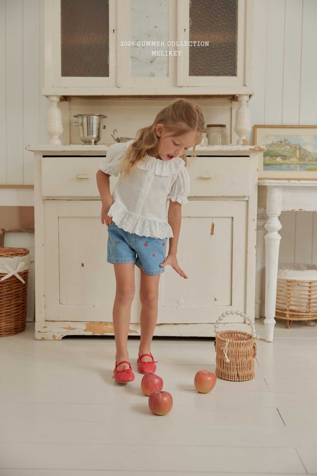 Melikey - Korean Children Fashion - #discoveringself - Natural Puff Blouse - 12