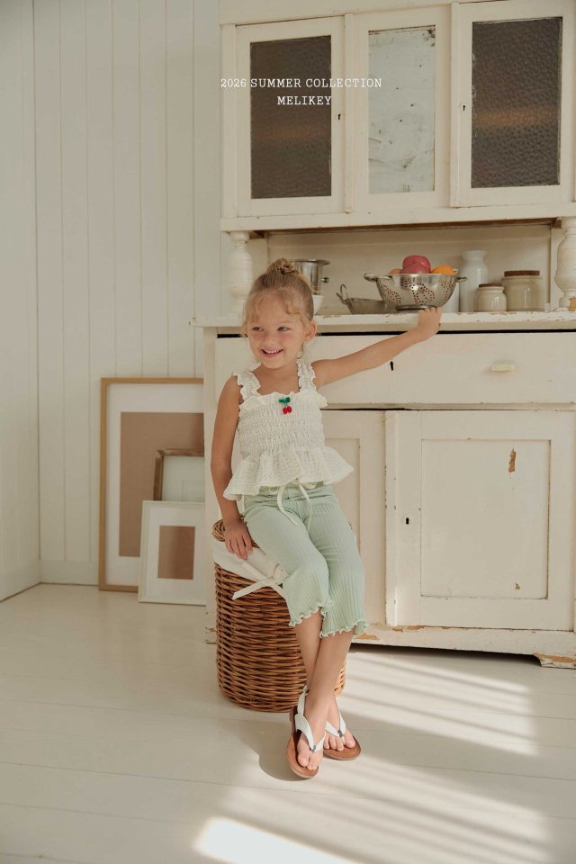 Melikey - Korean Children Fashion - #designkidswear - Cherry Tuck Blouse - 4