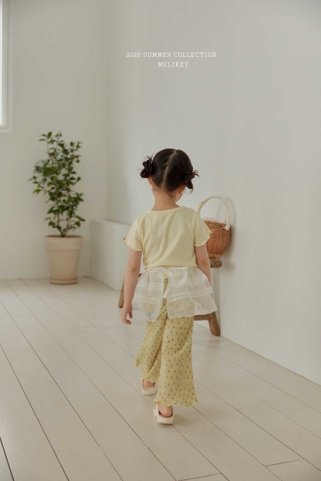 Melikey - Korean Children Fashion - #discoveringself - Flower Pleated Pants - 9