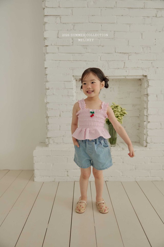 Melikey - Korean Children Fashion - #discoveringself - Heart Denim Shorts - 7