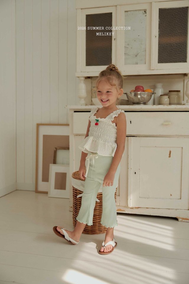 Melikey - Korean Children Fashion - #fashionkids - Cherry Tuck Blouse - 5