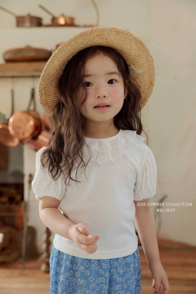 Melikey - Korean Children Fashion - #fashionkids - Scarlet Puff Tee - 11