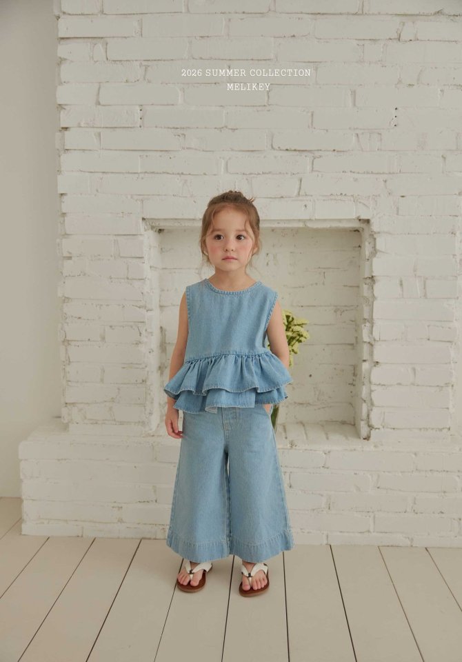 Melikey - Korean Children Fashion - #fashionkids - Cropped Wild Pants - 9
