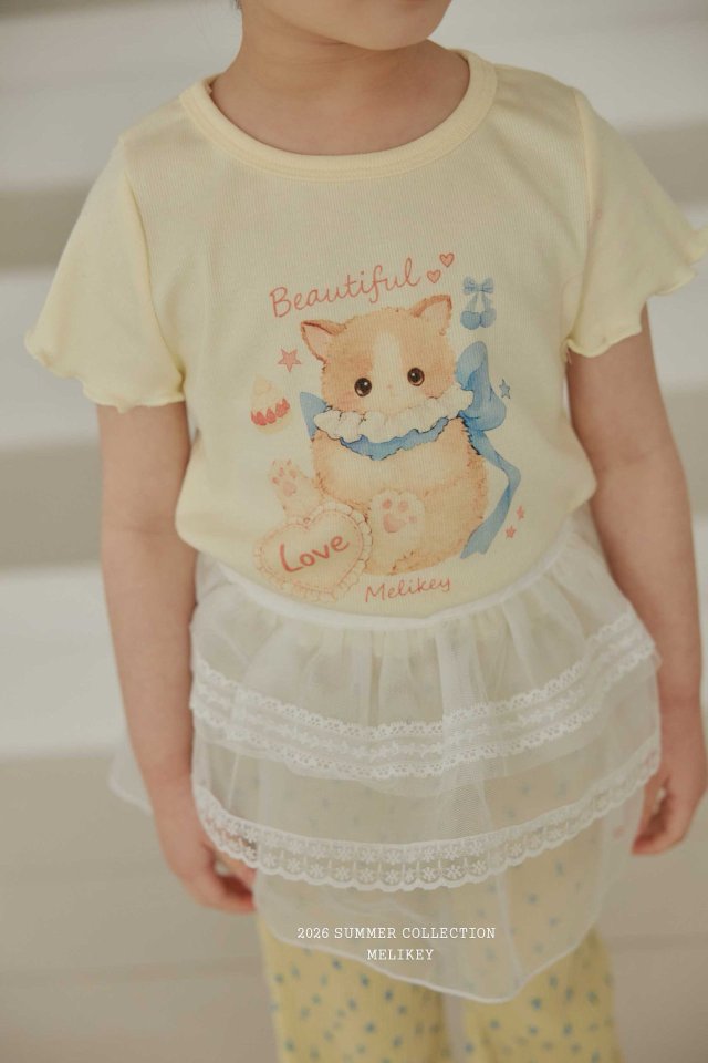 Melikey - Korean Children Fashion - #fashionkids - Love Kitty Tee - 6