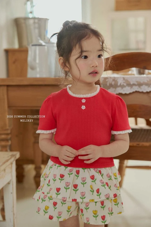Melikey - Korean Children Fashion - #fashionkids - Soft Lace Tee - 3