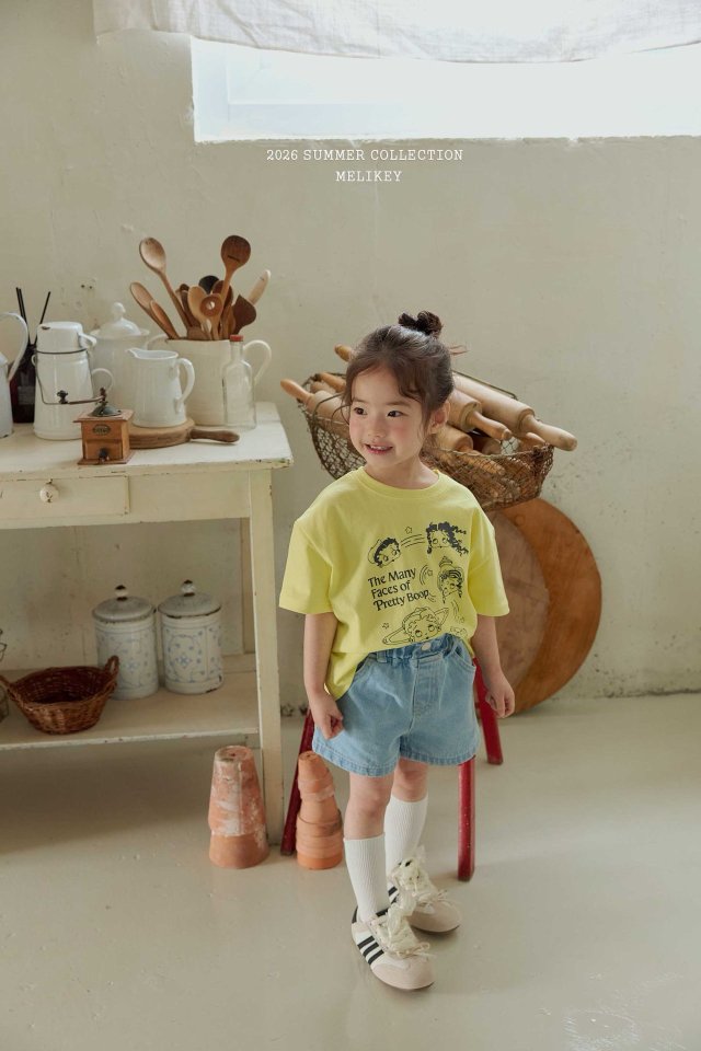 Melikey - Korean Children Fashion - #fashionkids - Heart Denim Shorts - 8