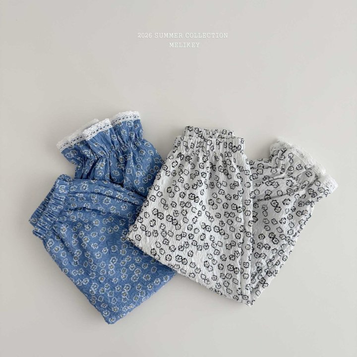 Melikey - Korean Children Fashion - #kidsshorts - Egg Flower Pants