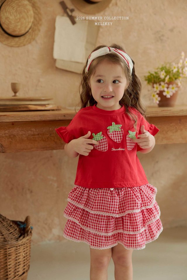 Melikey - Korean Children Fashion - #kidsshorts - Check Cancan Pants - 12