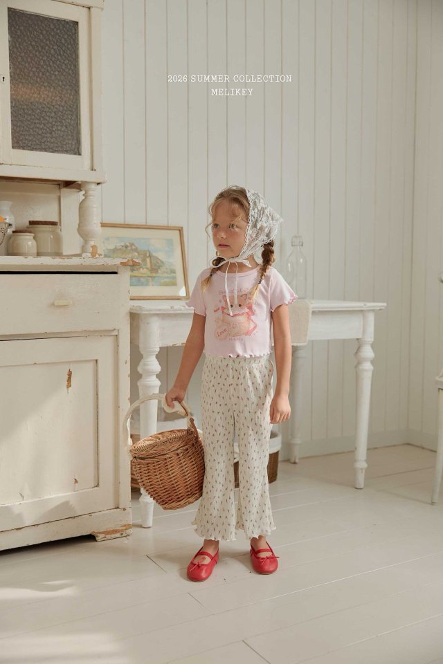 Melikey - Korean Children Fashion - #kidsshorts - Flower Pleated Pants - 11