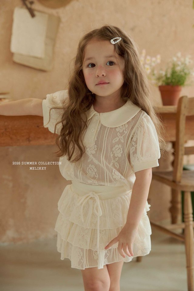 Melikey - Korean Children Fashion - #kidsshorts - Summer Collar Tee - 9