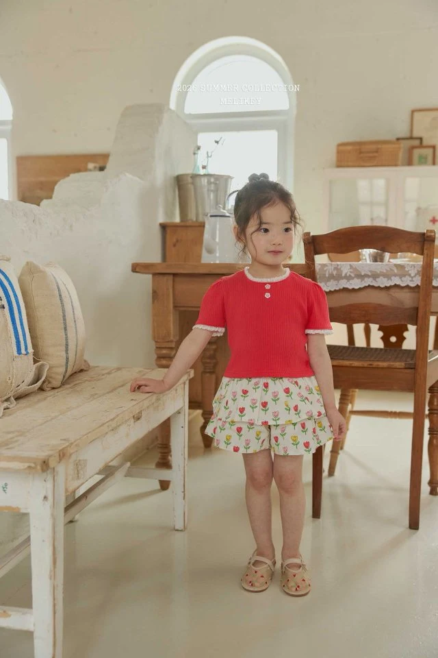 Melikey - Korean Children Fashion - #fashionkids - Soft Lace Tee - 4